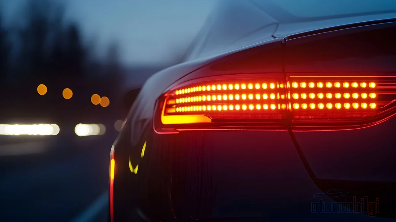 What tells you it's turning is not a blink, but a directional flow of light created by the LEDs lighting up in sequence under microcontroller command.