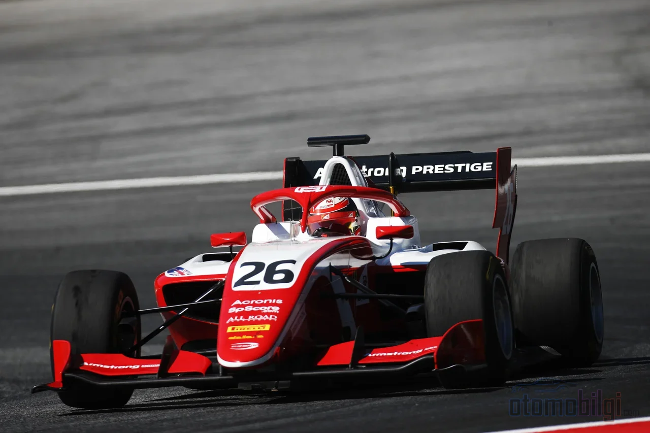 In F2, more powerful cars, tire management and pit stop strategy come into play; even an F3 champion has to prove themselves from scratch.