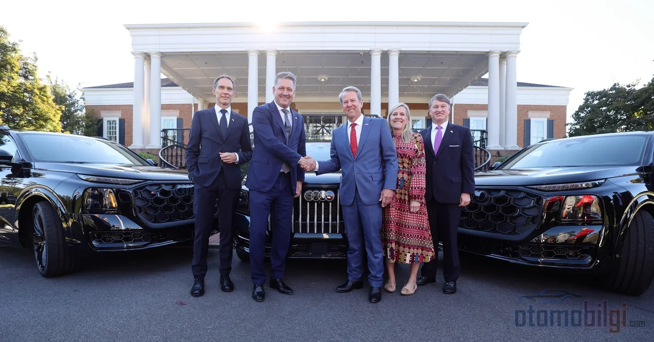 For the first time in its hundred-year history, Audi will produce cars on American soil, announcing its $4 billion factory in the town of Perry, Georgia, at a political rally.