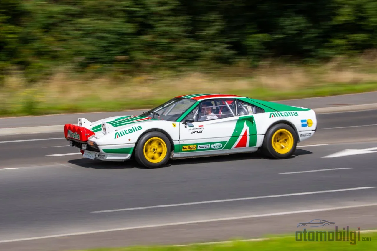 Bir Ferrari'nin WRC podyumuna çıktığı tek an, Jean-Claude Andruet'in 1982 Tour de Corse'unda Grup 4 308'le ikinci oluşuydu.