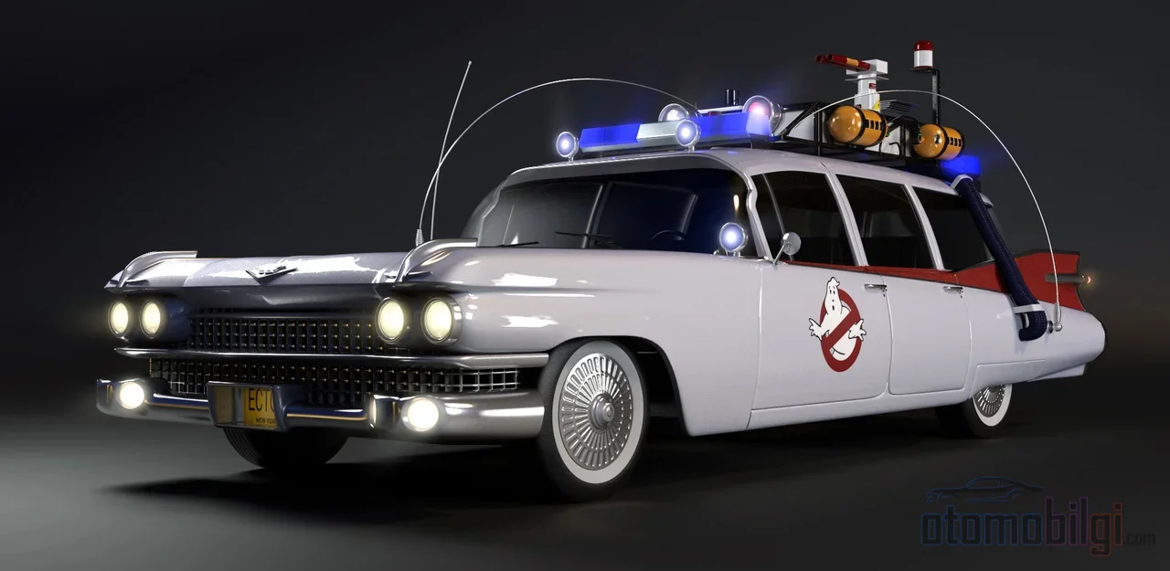 Ecto-1'in temeli olan 1959 Miller-Meteor'dan yalnızca 25 adet üretildi ve ekran için yalnızca ikisi hayalet avcılarının aracına dönüştürüldü.
