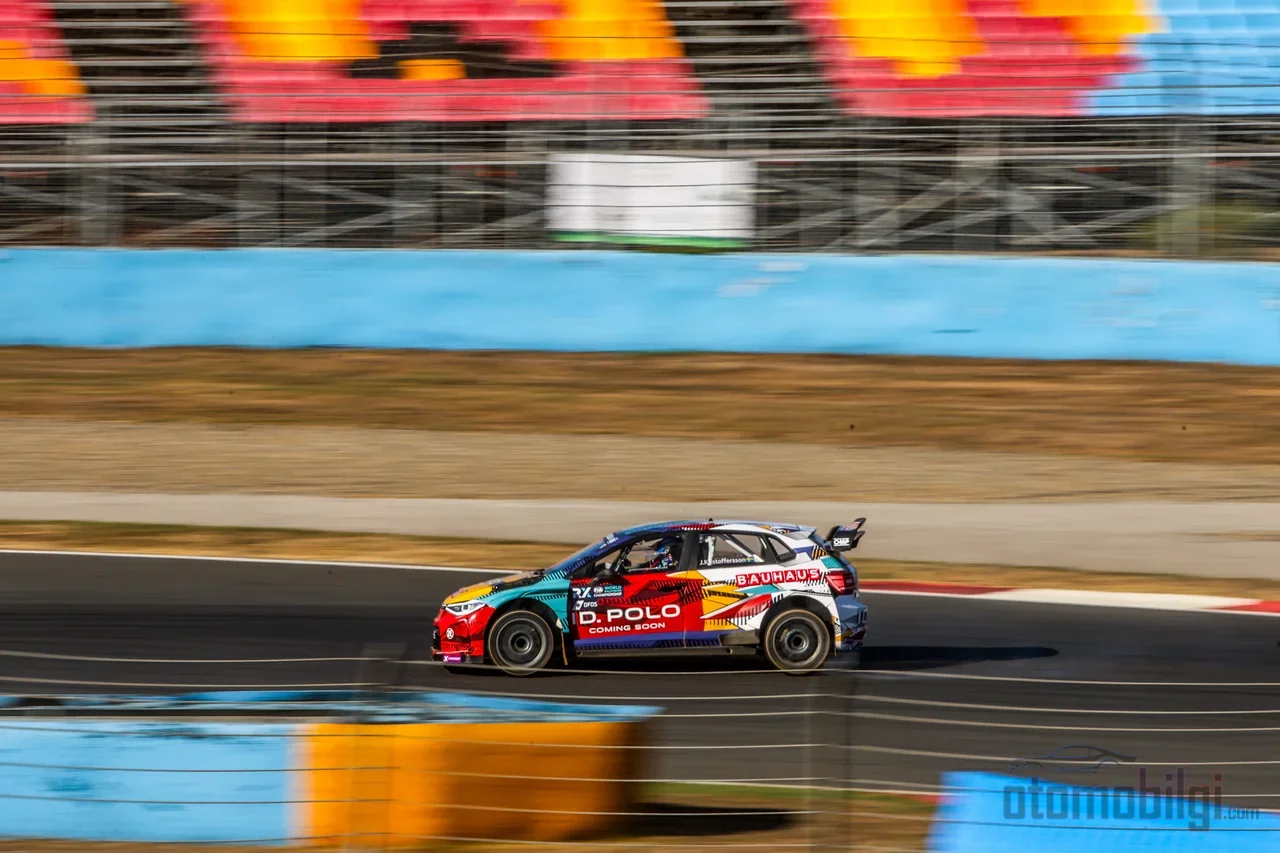In World RX, the first to cross the line wins the race, but the championship comes from the consistency built through the whole weekend's heats and semi-finals.
